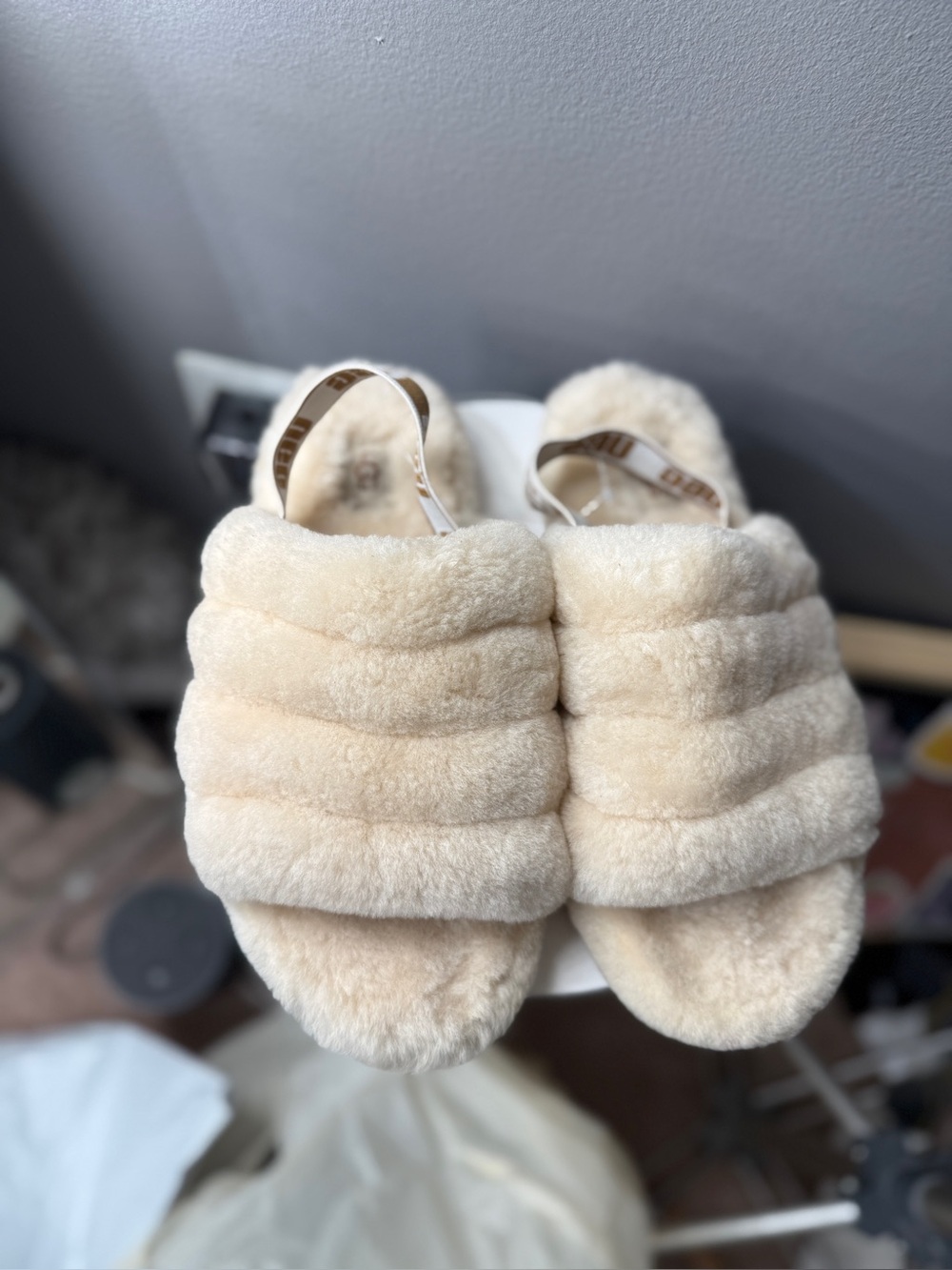 UGG Fluff Yeah Slide natural / sea salt - Picture 1 of 6